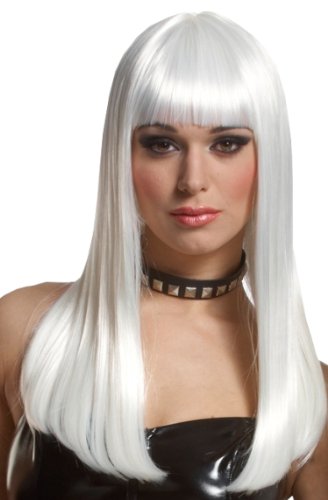 Franco Long White Anime Vampire Emo Storm Costume Wig